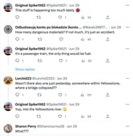 Social media users alarmed as train derails in south California leaving 16 injured. (Image via Twitter)